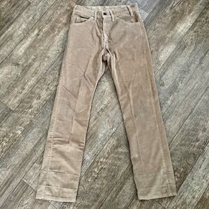 Levi's 509 Corduroy Pants 30x31 Tan VINTAGE Brown Tab USA Made 80s DEADSTOCK